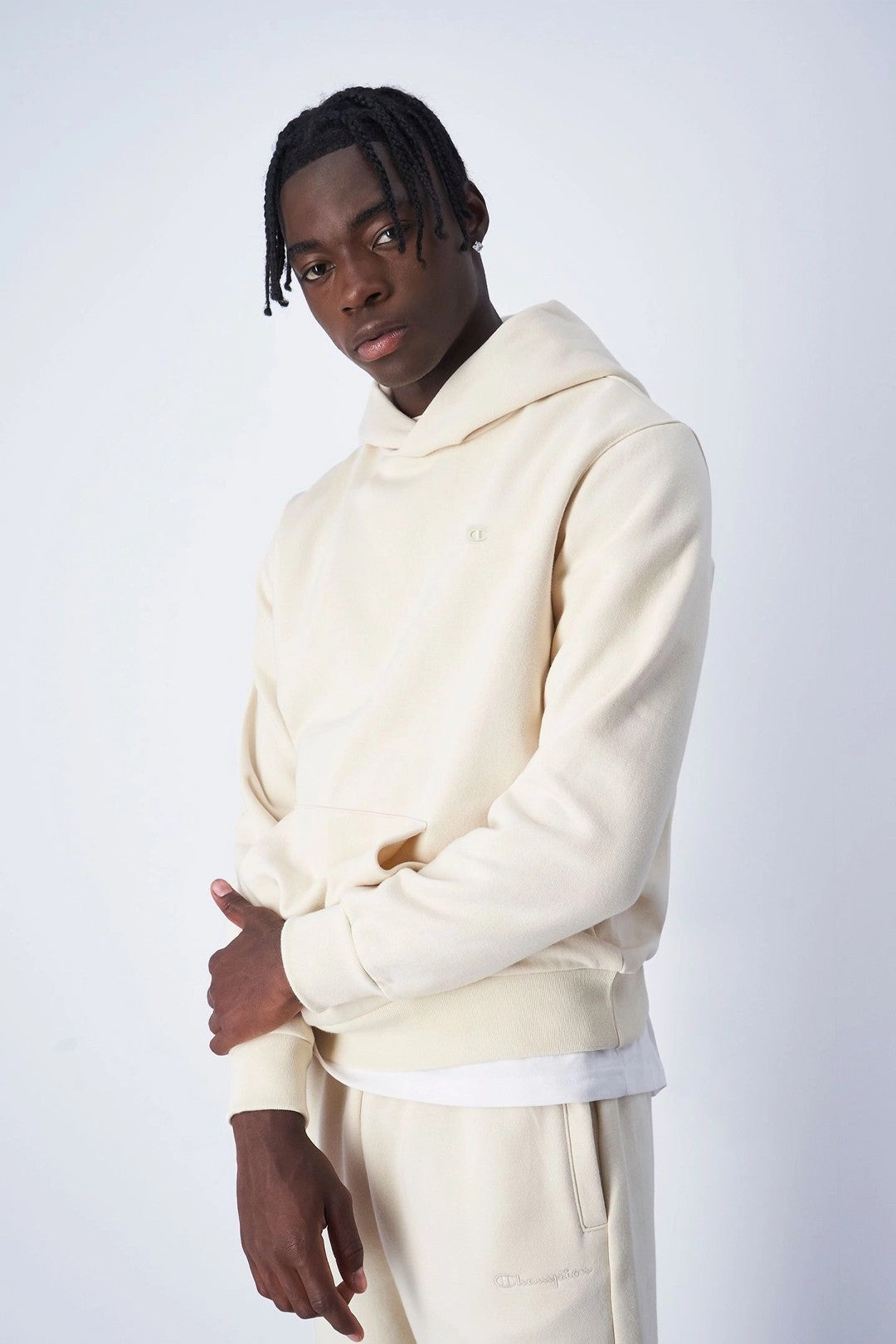 Tonal C Logo Fleece Hoodie